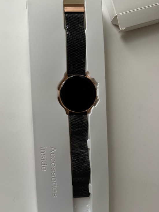 Other - Rose Gold Case Black Mesh Band Smartwatch
